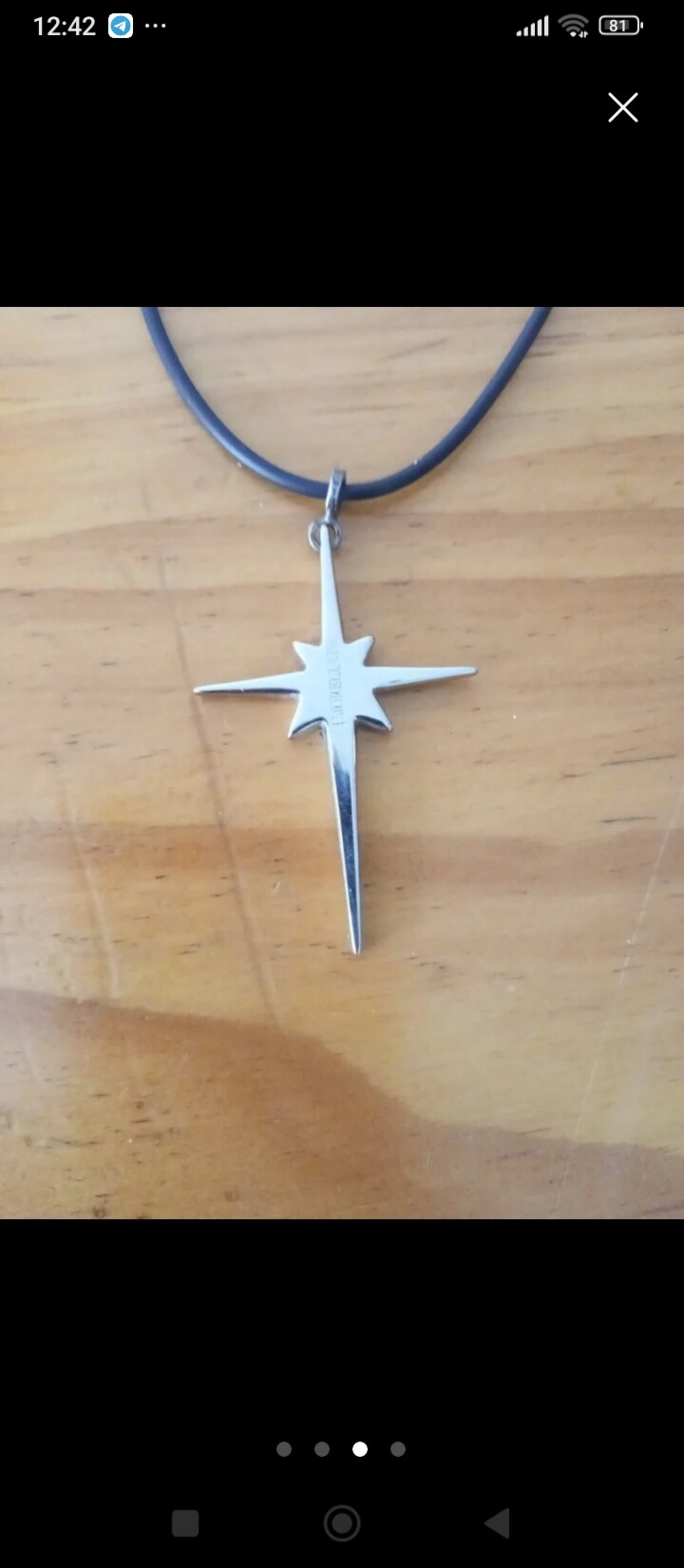 Cruz de acero Morellato - 4